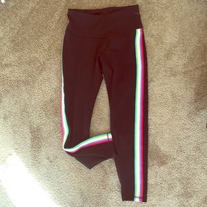 Rainbow stripe leggings